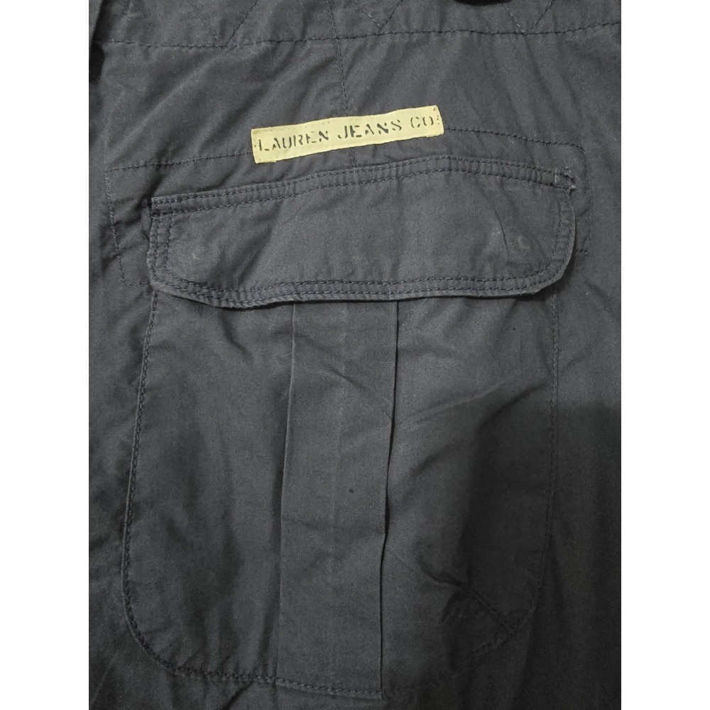 VTG Lauren Jeans Co Ralph Lauren Navy Nautical Cargo Capri Pants Womens Sz 16 - Picture 4 of 6